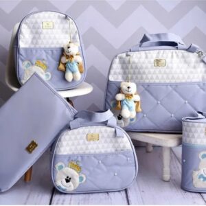 Kit Bolsa Maternidade 5 peças Luxo
