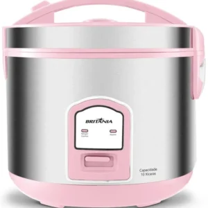 Panela de arroz elétrica britânia rosa clara