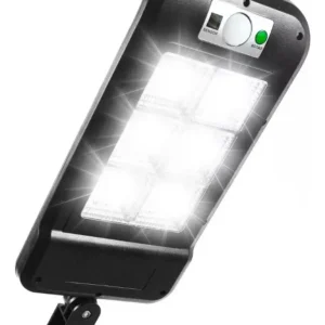 Holofote Solar 12hr Refletor Potente Poste 200w - Casa Garagem