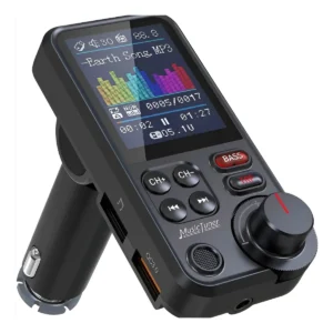 Transmissor Fm Aigoer Jqhd-fm-1 Preto Para Veículos